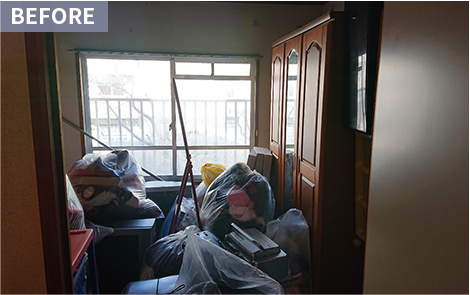 大量の不用品も分別不要